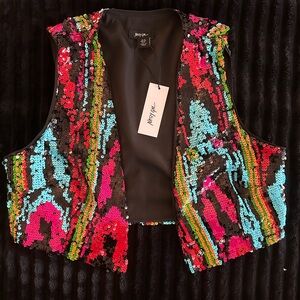Nasty gal Cropped Sequin Vest